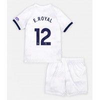 Stroje piłkarskie Tottenham Hotspur Emerson Royal #12 Koszulka Podstawowej dla dzieci 2023-24 Krótki Rękaw (+ szorty)